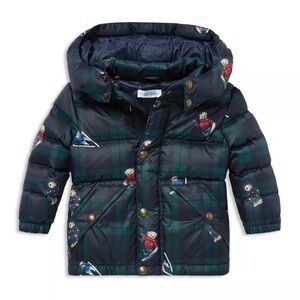 Ralph Lauren Navy and Green Plaid Jacket